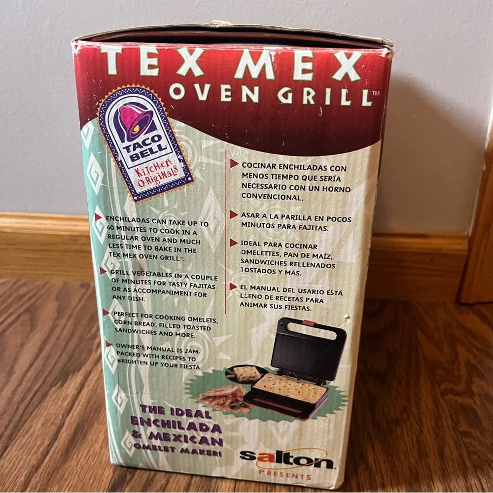 Salton Taco Bell Tex Mex Oven Grill Press Mexican‎ Omelet *RARE* Vintage